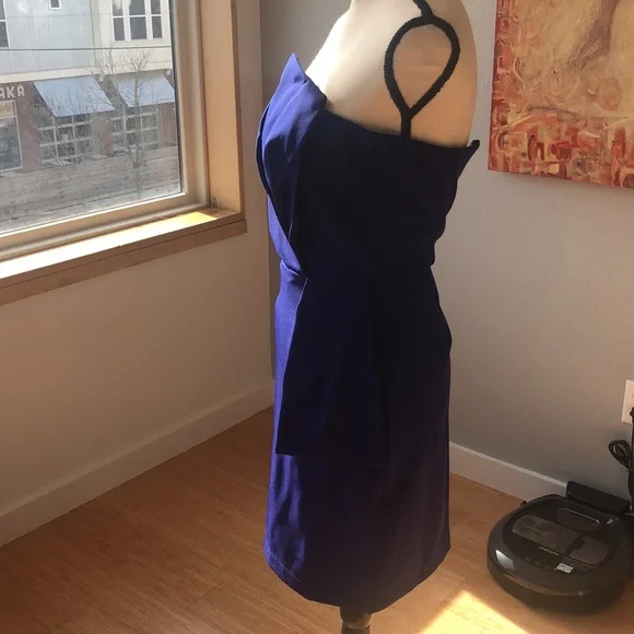 Adelyn Rae Deep Blue Strapless Dress - Picture 3 of 5
